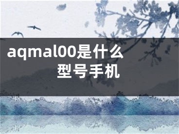 aqmal00是什么型号手机