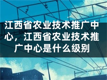 江西省农业技术推广中心，江西省农业技术推广中心是什么级别