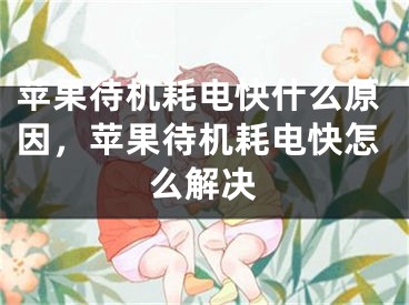 苹果待机耗电快什么原因，苹果待机耗电快怎么解决