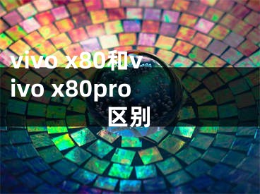 vivo x80和vivo x80pro区别