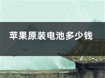 苹果原装电池多少钱
