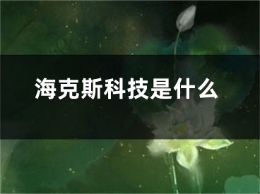 海克斯科技是什么