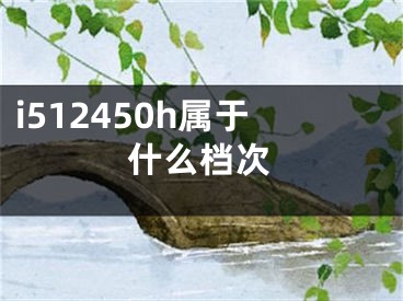 i512450h属于什么档次