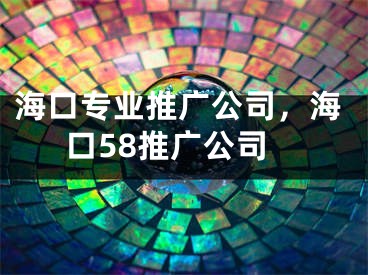 海口专业推广公司，海口58推广公司