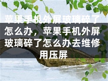 苹果手机外屏玻璃碎了怎么办，苹果手机外屏玻璃碎了怎么办去维修用压屏