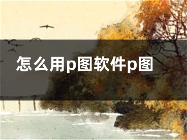 怎么用p图软件p图