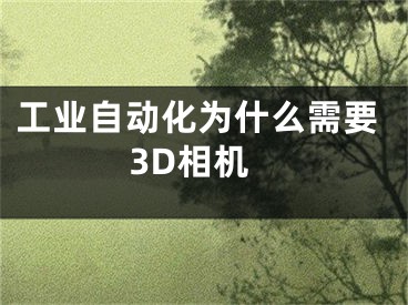 工业自动化为什么需要3D相机