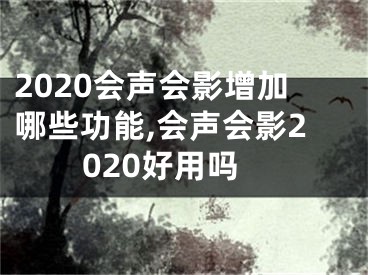 2020会声会影增加哪些功能,会声会影2020好用吗