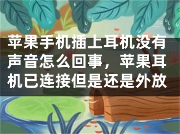 苹果手机插上耳机没有声音怎么回事，苹果耳机已连接但是还是外放