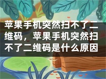 苹果手机突然扫不了二维码，苹果手机突然扫不了二维码是什么原因