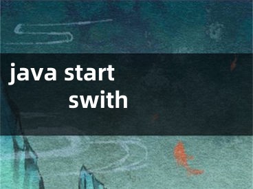 java startswith