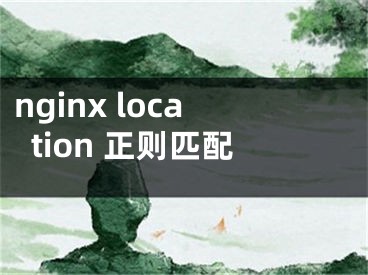 nginx location 正则匹配