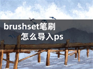 brushset笔刷怎么导入ps