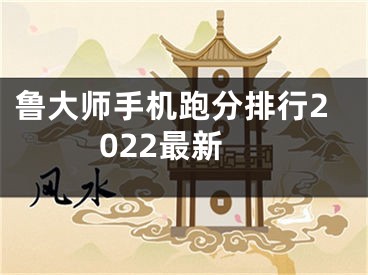 鲁大师手机跑分排行2022最新