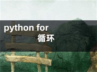 python for 循环