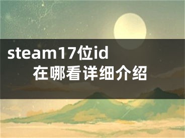 steam17位id在哪看详细介绍