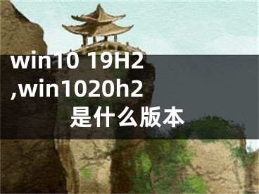 win10 19H2,win1020h2是什么版本