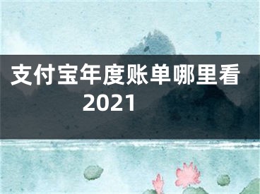 支付宝年度账单哪里看2021