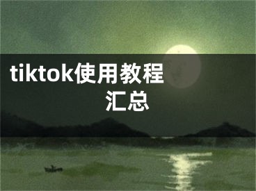 tiktok使用教程汇总