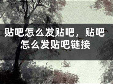 贴吧怎么发贴吧，贴吧怎么发贴吧链接