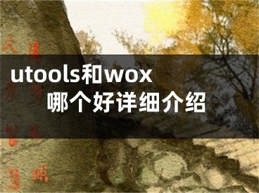 utools和wox哪个好详细介绍