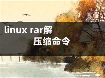 linux rar解压缩命令