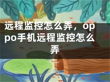 远程监控怎么弄，oppo手机远程监控怎么弄
