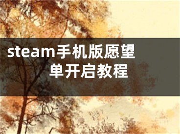 steam手机版愿望单开启教程