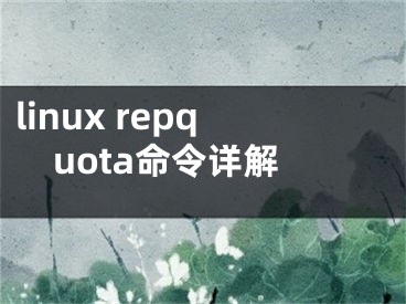 linux repquota命令详解