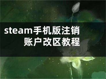 steam手机版注销账户改区教程