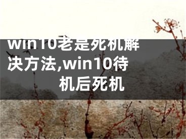 win10老是死机解决方法,win10待机后死机