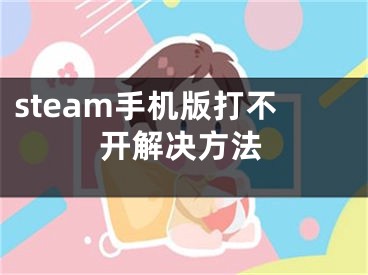 steam手机版打不开解决方法