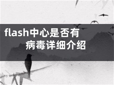 flash中心是否有病毒详细介绍