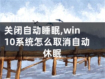 window 10 关闭自动睡眠,win10系统怎么取消自动休眠