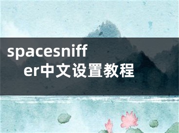 spacesniffer中文设置教程