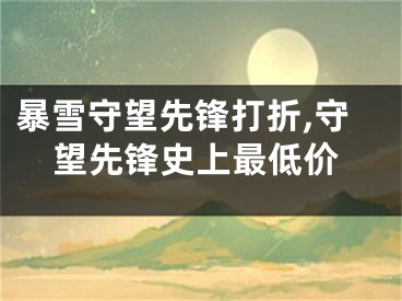 暴雪守望先锋打折,守望先锋史上最低价