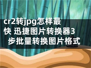 cr2转jpg怎样最快 迅捷图片转换器3步批量转换图片格式