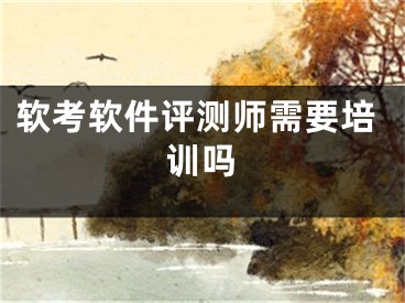 软考软件评测师需要培训吗