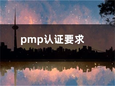 pmp认证要求