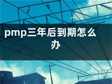 pmp三年后到期怎么办