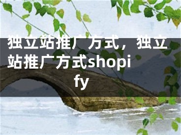 独立站推广方式，独立站推广方式shopify