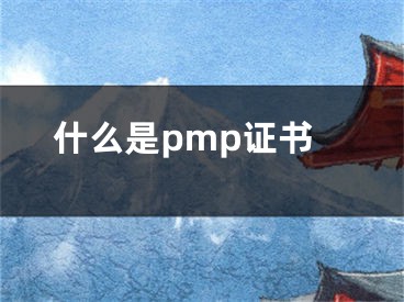 什么是pmp证书