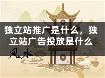 独立站推广是什么，独立站广告投放是什么