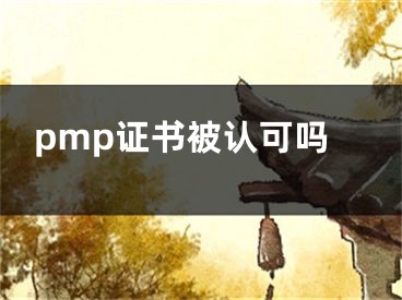 pmp证书被认可吗