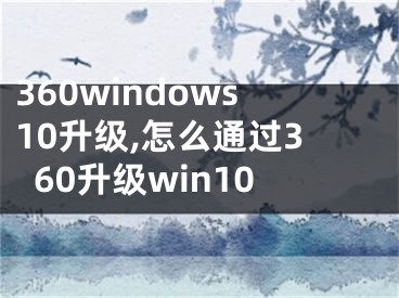 360windows10升级,怎么通过360升级win10