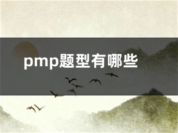 pmp题型有哪些