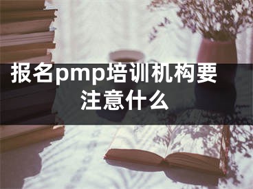 报名pmp培训机构要注意什么