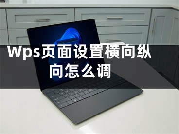 Wps页面设置横向纵向怎么调 