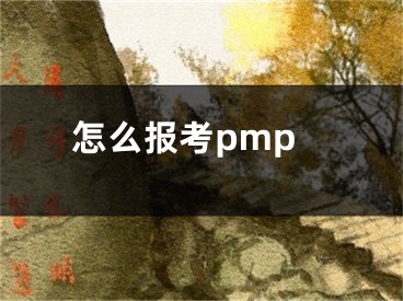 怎么报考pmp