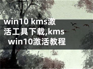 win10 kms激活工具下载,kms win10激活教程